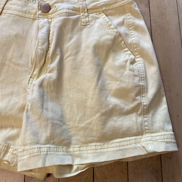 Buckle Shorts Women’s Small BKE Yellow Denim Mid Rise Stretch - Picture 8 of 13